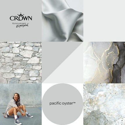 CROWN 2.5L Breatheasy MATT Emulsion Paint for Walls & Ceilings - PACIFIC OYSTER