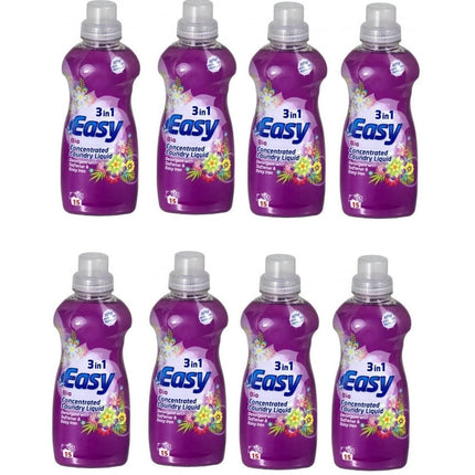 Easy 3in1 Bio Liquid Laundry Detergent 750ml Pack of 8