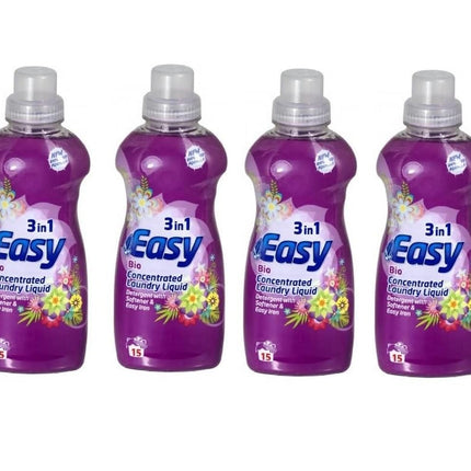 Easy 3in1 Bio Liquid Laundry Detergent 750ml Pack of 4