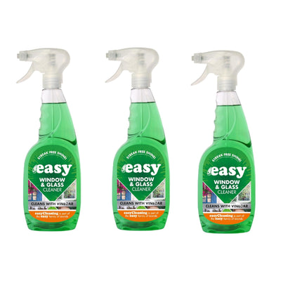 Easy Window & Glass Cleaner Trigger 750ml Pack of 3