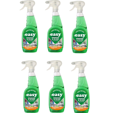 Easy Window & Glass Cleaner Trigger 750ml Pack of 6