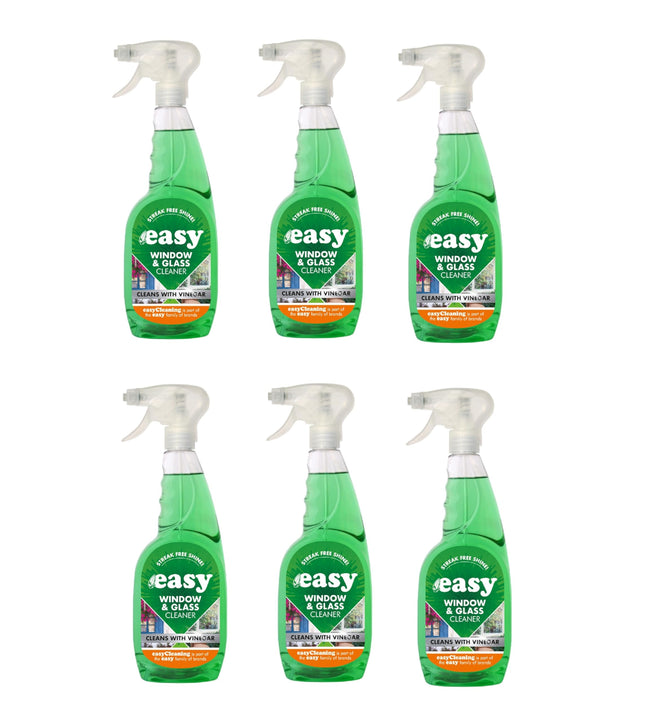 Easy Window & Glass Cleaner Trigger 750ml Pack of 6