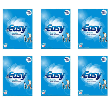 Easy Non Bio Washing Powder Detergent Kinder Next To Skin 13 Wash 884g Pack of 6