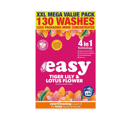 Easy Tiger Lily & Lotus Flower Laundry Washing Powder, 6.5kg, 130 Washes