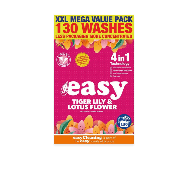 Easy Tiger Lily & Lotus Flower Laundry Washing Powder, 6.5kg, 130 Washes