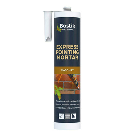 Box of 12 BOSTIK 310ml Express Cement Pointing Mortar Grey Durable Masonry Repair