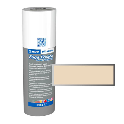 MAPEI Ultracare FUGA Fresca Fresh Escape 132 Beige 2000 Polymer Paint to Renew The Color of Cement Joints Bottle 160 gr.