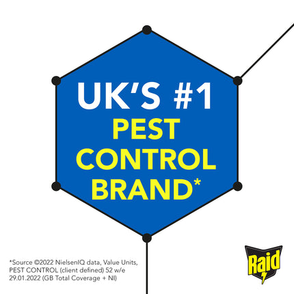 Raid Ant & Cockroach Killer, Insect Killer For Indoor Use, Long Lasting Protection for the Home, Pack of 6 (6 x 300ml)