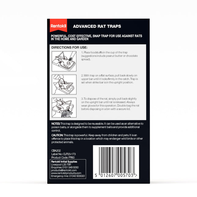 Rentokil FR51 Advanced Rat Trap Twin Pack