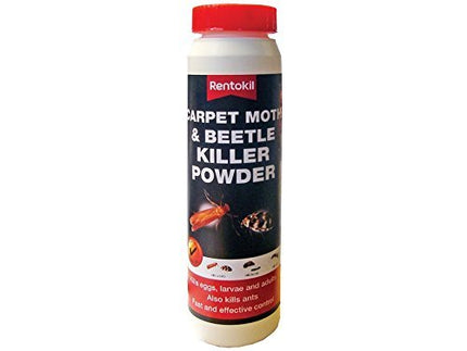 4X Rentokil PSC49 Carpet Moth and Beetle Killer Powder