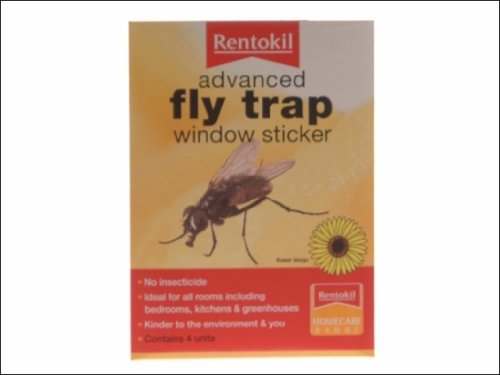 Rentokil FW35 Advanced Window Fly Traps (Pack 4) FW35 (FW-35)