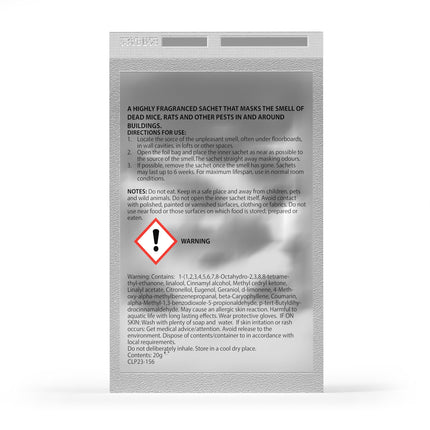 Rentokil FM24 Mouse and Rat Odour Sachets, Black