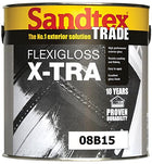 2.5L Sandtex Trade Flexigloss Magnolia | 2.5Ltr Exterior Flexible Gloss Magnolia 08B15 | Flexi Gloss X-tra - superior exterior paint for wood and metal