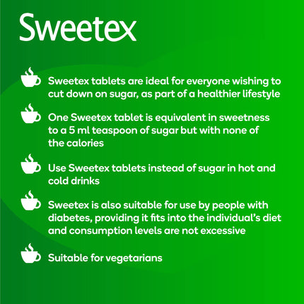 Sweetex Low Calorie Dispenser, 600-Count Pack Of 6 (Total 3600) - Ideal Sugar Substitute For Diets And Diabetics