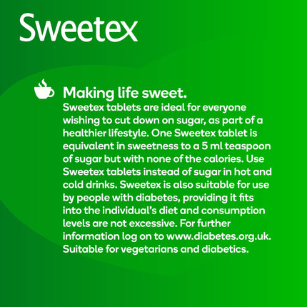 Sweetex Low Calorie Dispenser, 600-Count Pack Of 6 (Total 3600) - Ideal Sugar Substitute For Diets And Diabetics