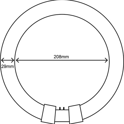 Unilux Circular Lamp Tube Bulb Fluorescent 8 Inch 4 Pin 22W Triphosphor Ref 100340023
