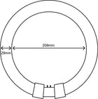Unilux Circular Lamp Tube Bulb Fluorescent 8 Inch 4 Pin 22W Triphosphor Ref 100340023