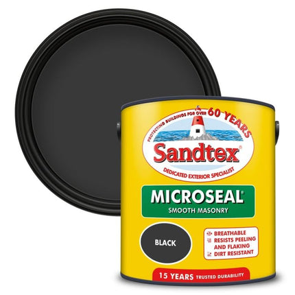 Sandtex Retail Ultra Smooth Masonry Black 2.5 L
