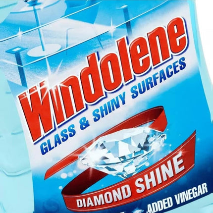 Windolene Glass & Shiny Surfaces Diamond Shine, Pack 6 x 750ml, Streak-Free Cleaning for Windows, Window cleaner & Glass cleaner