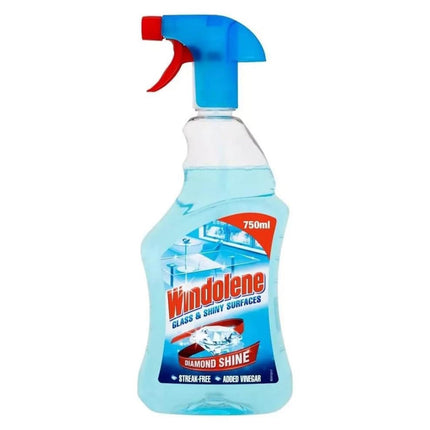 Windolene Glass & Shiny Surfaces Diamond Shine, Pack 6 x 750ml, Streak-Free Cleaning for Windows, Window cleaner & Glass cleaner