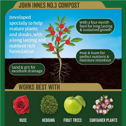 Westland John Innes Number 3 Mature Plant Compost, 35L