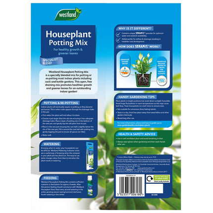 Westland Peat Free Houseplant Potting Compost Mix 4L