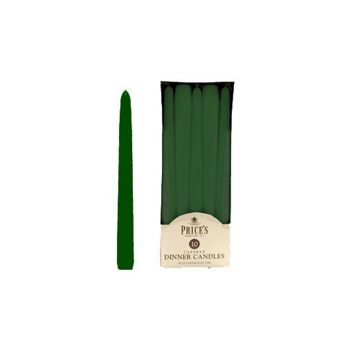Prices Candles Dinner Candle, Pack of 10, Evergreen