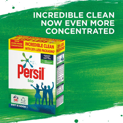 2x of 60 Wash Persil Bio Washing Powder with Biodegradable Ingredients