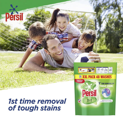 Persil Bio 3 in 1 Laundry Washing Detergent Capsules 48 washes - Pack of 3