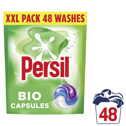 Persil Bio 3 in 1 Laundry Washing Detergent Capsules 48 washes - Pack of 3