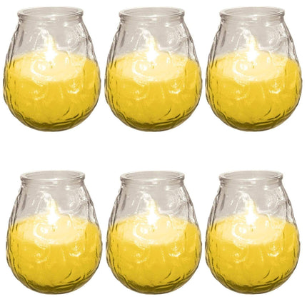 6 x Prices Outdoor Citronella Candle in Glass Jar Fly Insect Repeller Repellent (6 Pack)