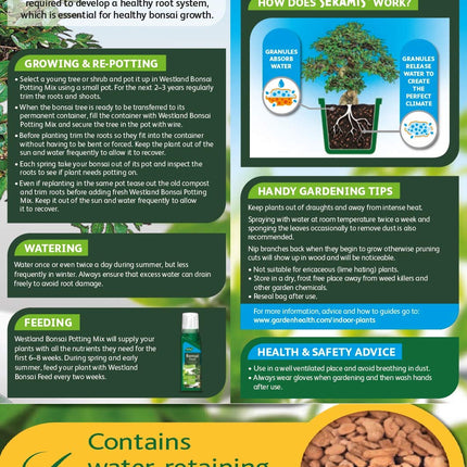 Westland Potting Compost Mix and Enriched with Seramis, Brown, 4 Litre