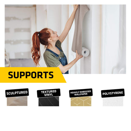 Everbuild All Purpose Wallpaper Adhesive – Contains Fungicide – High Tack – Easy-Mix Formula – 1 Bag Hangs Up to 10 Rolls