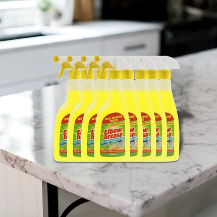 Elbow Grease All Purpose Kitchen/Floor/Tile/Wall/Bathroom/Glass/Carpet Cleaner - Elbow Grease Clothes Stain Remover - AntiBacterial Sticky Stuff Remover Spray (500 ml) (Pack of 8)