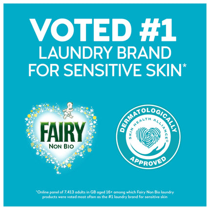 Fairy Non Bio The Big One PODS®, Washing Liquid Laundry Detergent Capasules, 69 Washes (3x23), 2X Stain Removal, Huggably Soft For Sensitive Skin