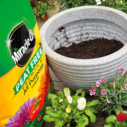 Miracle-Gro PEAT FREE Premium All Purpose Compost, 75 litre