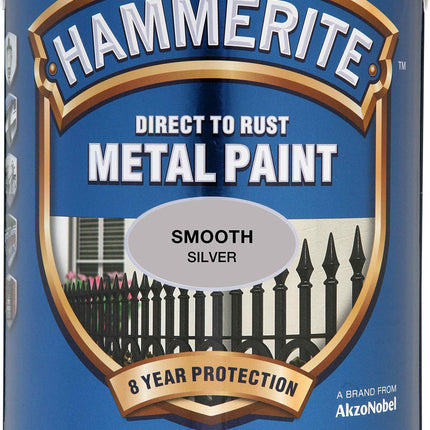 Hammerite HAM6700057 2.5L Metal Paint - Smooth Silver