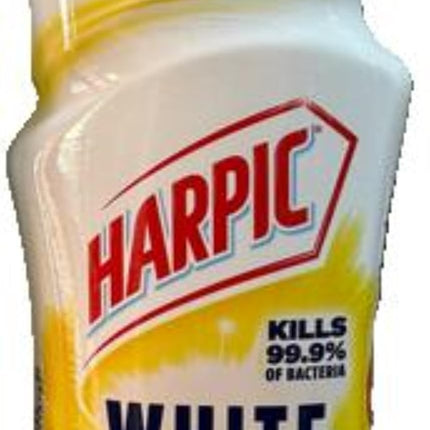Harpic White & Shine Toilet Bleach Gel, Citrus, Pack 12 x 750 ml, Kills 99.9% of Bacteria, Toilet Cleaner
