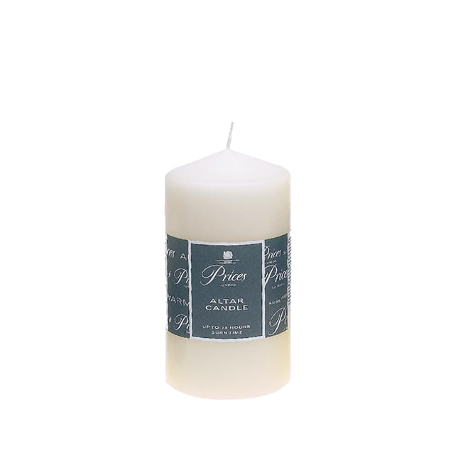 Price's Candles - Altar Candle - 150mm x 80mm - Unscented - Up To 50 Hour Burn Time - Smokeless & Dripless - Ideal For All Occasions