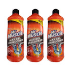 Mr Muscle For Kitchen & Bathroom Sink Cleaner Drain Gel 500ml (Pack of 3)