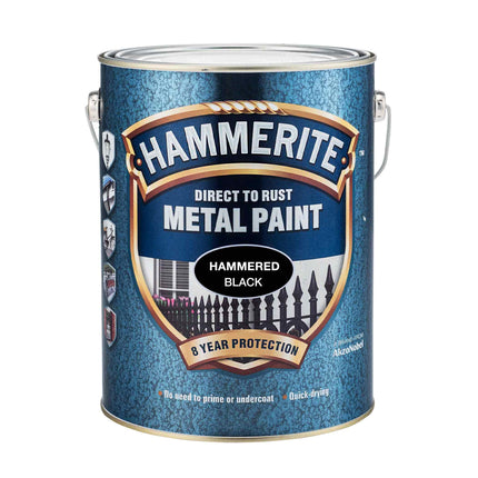 Hammerite HAM6720104 2.5L Metal Paint - Hammered Black