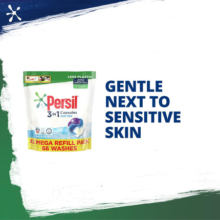 Persil Non Bio 3 in 1 Laundry Detergent Washing Pods Capsules Tablets XL, 66 Washes