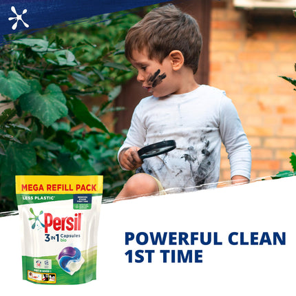 Persil Bio Laundry Washing Capsules brilliant stain removal mega refill pack 1.35 kg (50 washes)