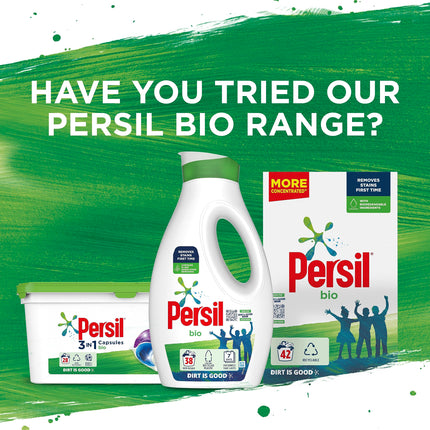 Persil Bio Laundry Washing Capsules brilliant stain removal mega refill pack 1.35 kg (50 washes)
