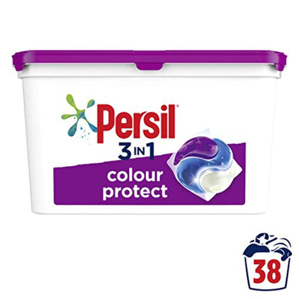 Persil Bio 3 in 1 Laundry Detergent Washing Pods Capsules Tablets Mega Refill Pack (38 Wash), Brilliant Plant-Based Stain Removal With Comfort Freshness, Biodegradable ingredients