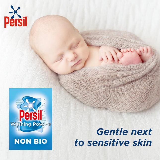 Persil Non Bio Washing Powder XXXL Family Pack gentle next to sensitive skin for outstanding stain removal in cold washes 130 washes (6.5 kg)