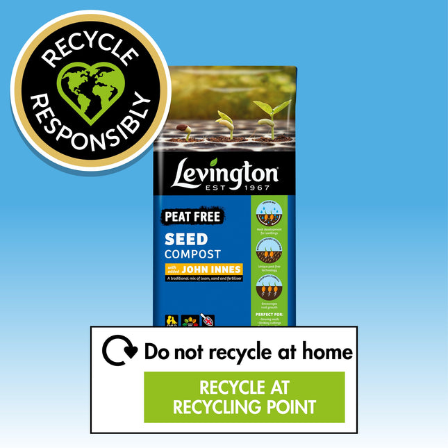 Levington PEAT FREE Seed Compost, with added John Innes, 25 Litres