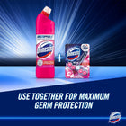Domestos Thick Bleach Pink Power Multi-Purpose Disinfectant Anti-Bacterial Surface Cleaner Gel Limescale Remover for Toilet, Bathroom and Kitchen, 750ml Bulk Buy 6 Pack