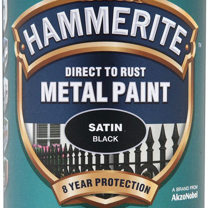 Hammerite 5084907 Metal Paint 2.5 L - Satin Black