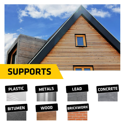 Everbuild Black Jack Strong Self Adhesive Flashing Tape – Natural Lead-Look Finish – 450mm x 10m